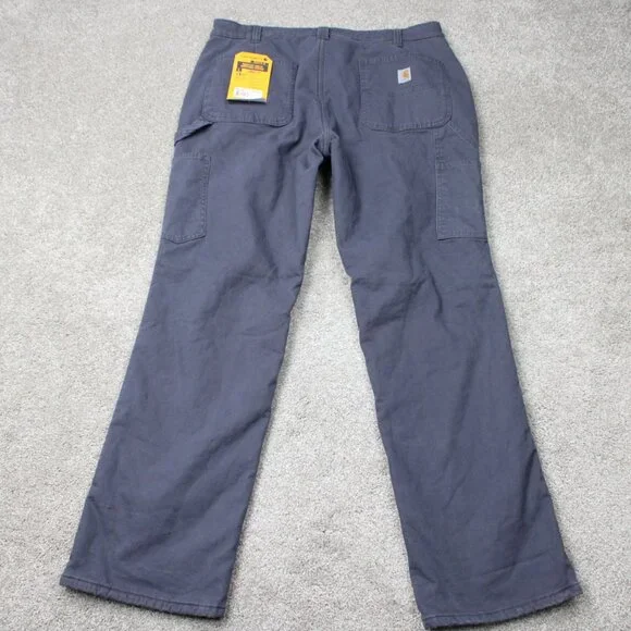 Carhartt Pants NWT Womens 14 Gray Rugged Flex Loose Fit Canvas Fleece Lined - Picture 5 of 14